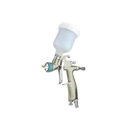 Pistol de vopsit pentru retus, STELS AG 970 LVLP, cana plastic 120 ml, duza 0.8 mm , consum aer 168 l/min Plată sigură