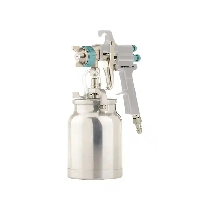 Noutate Pistol de vopsit, Stels AS 951 LVLP 573687, cana jos metalica 1 litru, duza 1.5 mm