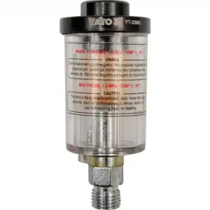 Bestseller Filtru aer cu montare pe furtun, Yato YT-2380, pentru condens si impuritati, filet conectare 1/4, purjare manuala