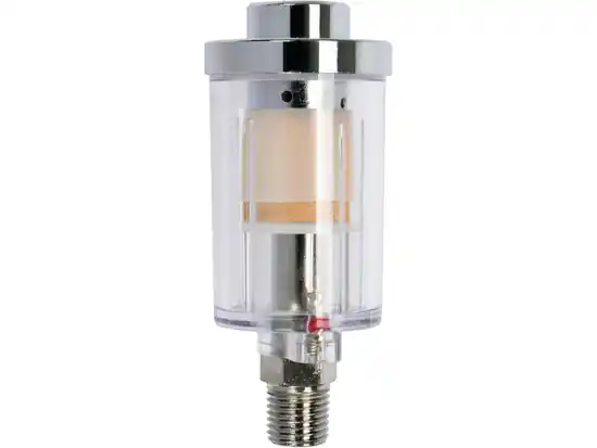Filtru aer cu montare pe furtun, Vorel 81560, pentru condens si impuritati, filet conectare 1/4, purjare manuala Preț redus