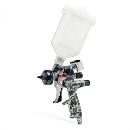Retur gratuit Pistol de vopsit, ANI Skull (CLEAR) S H2 TMD1, cupa plastic 600 ml, duza 1.3 mm, consum aer incepand cu 220 l/min