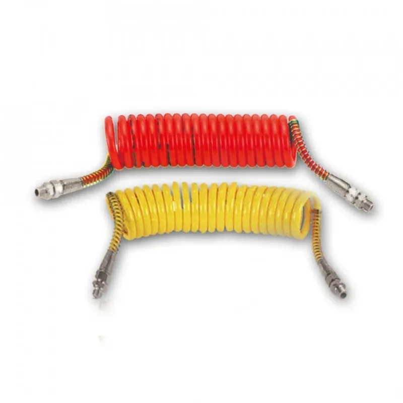 Furtun alimentare aer, Borg Hico PPN00X, din silicon, spiralat, culoare galben / rosu M16 Reducere