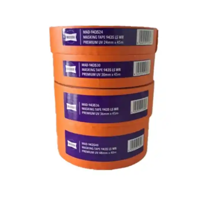 Ofertă limitată Banda mascare, Maddox Premium UV Masking Tape, dimensiune 24 / 30 / 36 / 48 mm x 45 metri