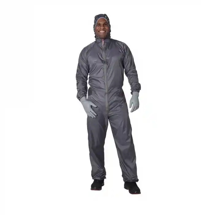 Transport gratuit Combinezon protectie reutilizabil, Colad 5200xx BodyGuard® Premium comfort, culoare gri, cu gluga, material antistatic