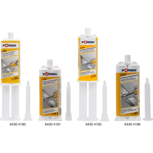 Adeziv epoxidic bicomponent, Forch K154, culoare transparent / gri, diferite gramaje Plată sigură