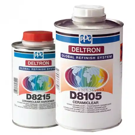 Transport gratuit Pachet lac + intaritor, PPG D8105, Deltron Ceramic CeramiClear®, cantitate 1 litru