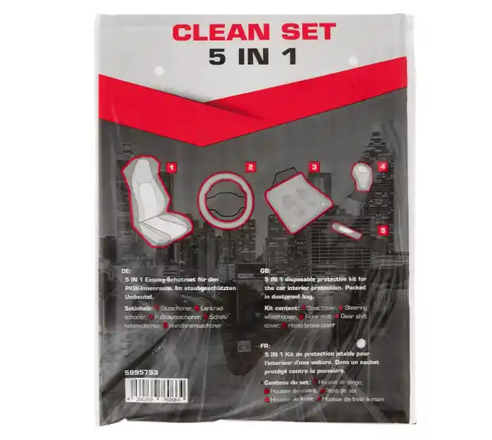Set protectie interior camioane, Serwo Group 5990757, pachet 100 seturi 5 in 1 (scaun, volan, presuri, schimbator, frana de mana) Ofertă de sezon