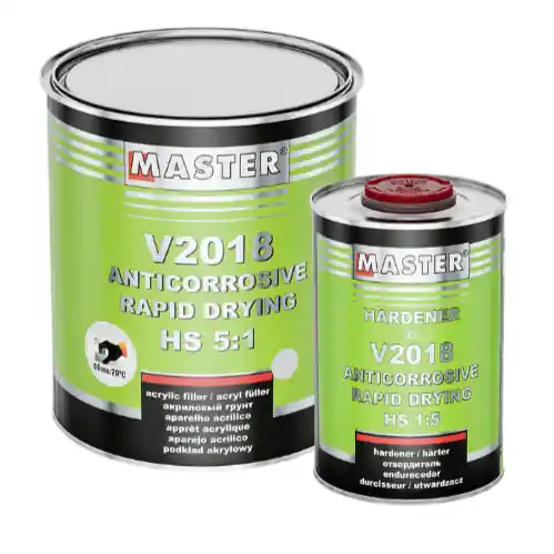 Cel mai vândut Filler Acrilic HS, Master V2018 5:1, cantitate 3 L, cu intaritor 0.6 L