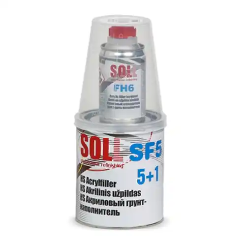 Transport gratuit Filler acrilic, Soll SF5 5:1, culoare la alegere, diferite cantitati
