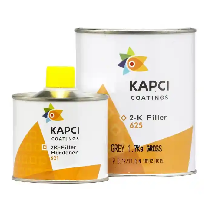 Filler acrilic, Kapci 625, 2K, culoare alb / gri / negru, cantitate 0.8 l filler + 0.2 l intaritor Ofertă specială