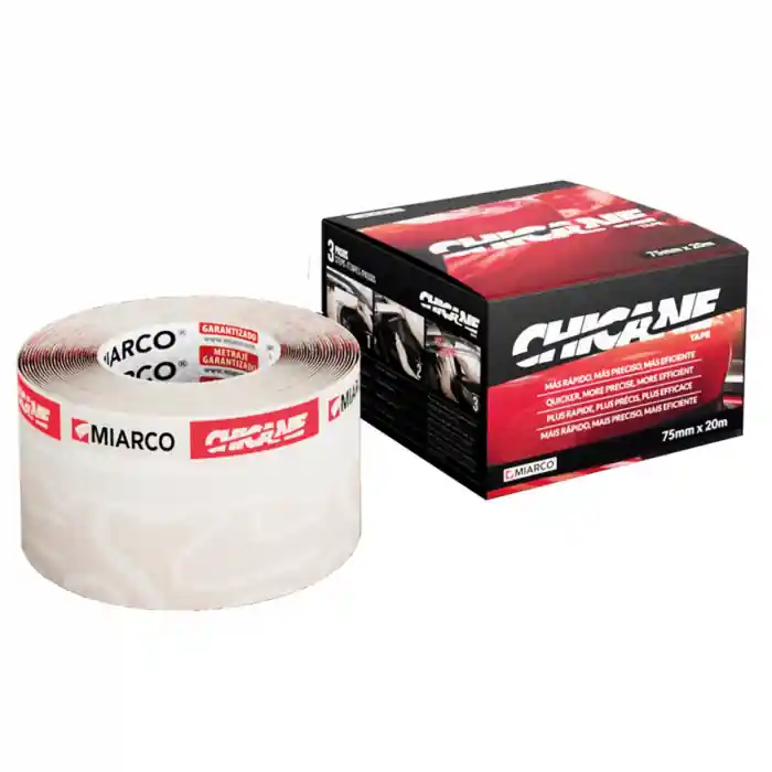 Banda mascare chedere, Prima System Chicane, culoare rosu, dimensiune 75 mm x 20 metri Preț promoțional