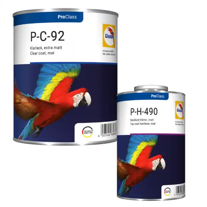 Pachet lac auto, Glasurit P-C-92, Matt 2:1, gramaj 0.75 litri lac + 1 litru intaritor Cumpărături sigure