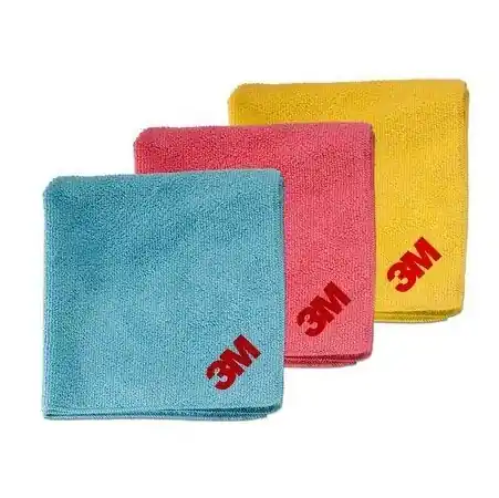 Laveta microfibra, 3M Perfect-it, pentru curatat dupa polish, culoare la alegere galbena / albastra, dimensiune 32 x 36 cm Reducere de preț