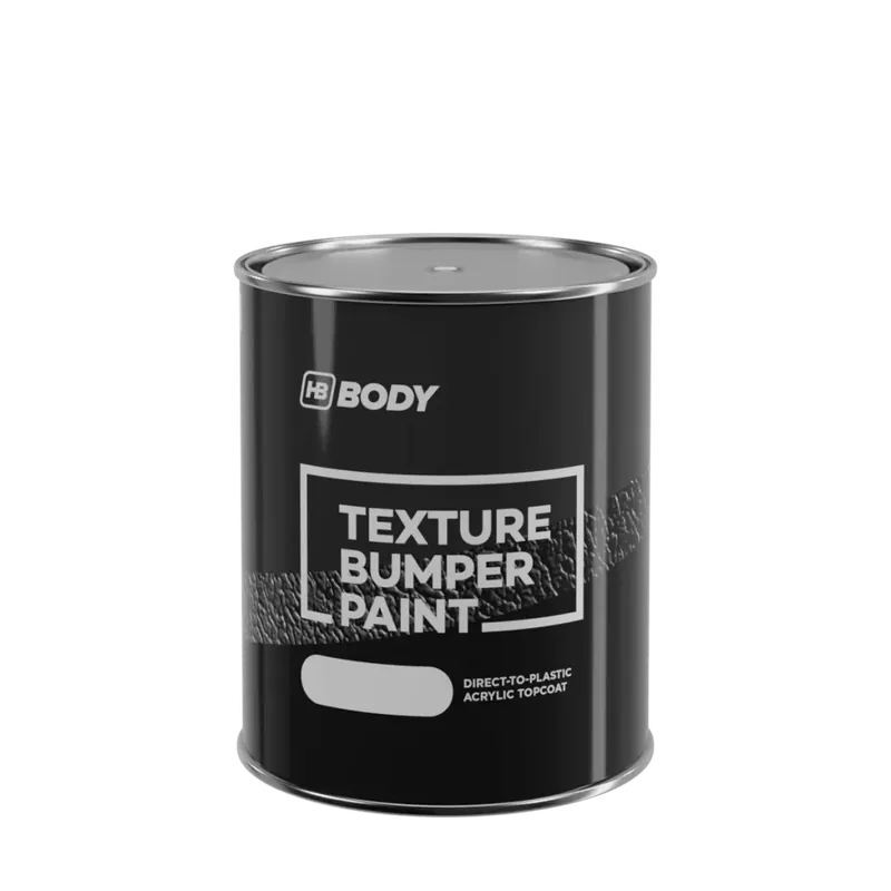Vopsea structurata, HB Body Bumper Paint, culoare negru texturat, cantitate 1 litru Calitate înaltă