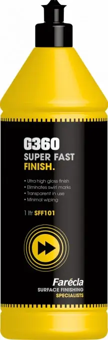 Pasta polish abraziva, Farecla G360 Super Fast Finish, gramaj 100 ml / 1 litru Reducere de preț