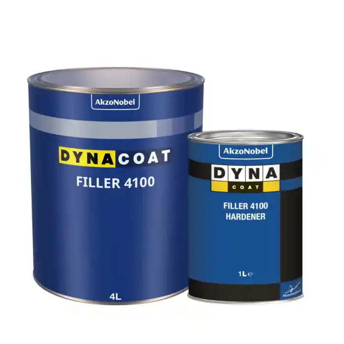 Discount Filler acrilic 4:1, Dynacoat 4100, culoare la alegere, gramaj 0.8 / 4 litri filler + 0.2 / 1 litru intaritor