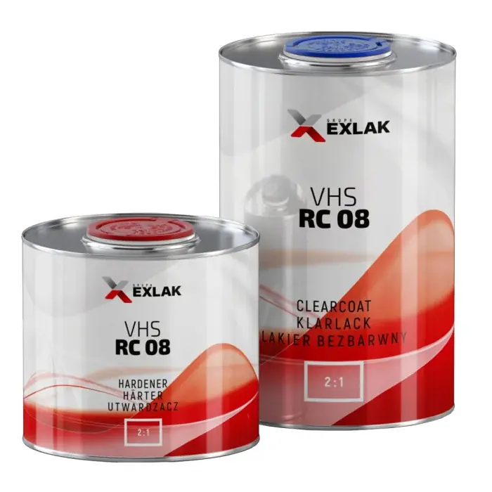Cel mai bun preț Pachet lac auto, Exlak VHS RC-08 2:1, cantitate 1 litru lac + 0.5 litri intaritor