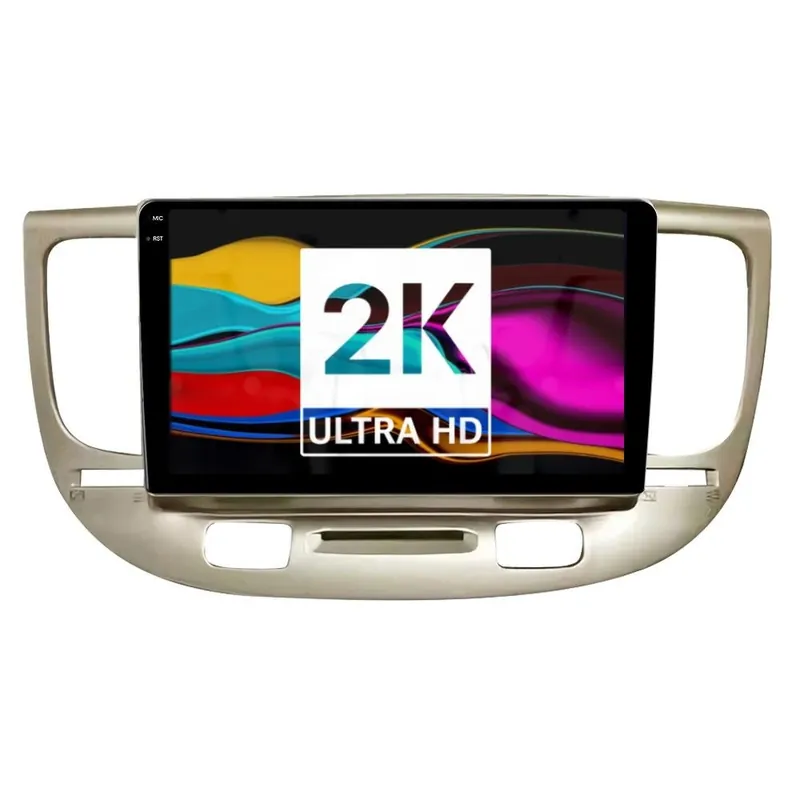 Navigatie Android 2K Kia Rio II (2005-2011) cu Android, 4 GB RAM, 64 GB, Ecran QLED 9.5 Inch 2000x1200, CarPlay Wireless, 4G Lichidare de stoc