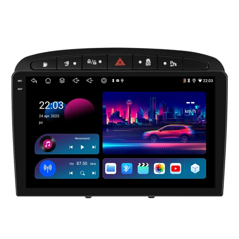 Preferatul clienților Navigatie Piloton Peugeot 308 I (2007-2013) - 4GB RAM, 64GB, Octa Core 1.6Ghz, Display In-Cell