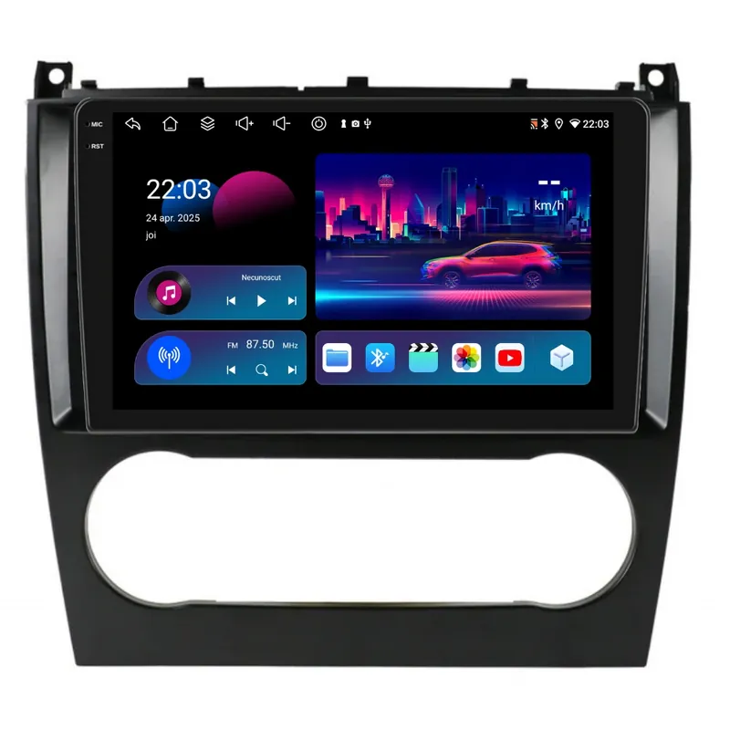 Chilipir Navigatie Piloton Mercedes C-Class W203 (2000-2007) - 4GB RAM, 64GB, Octa Core 1.6Ghz, Display In-Cell
