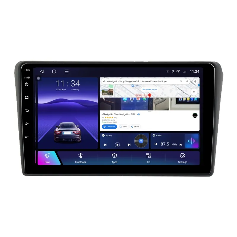 Vezi acum Navigatie Toyota Avensis T25 (2003-2009) Negru cu Android, 6GB RAM, 128GB ROM, Ecran QLED 9" Touchscreen, CarPlay Wireless