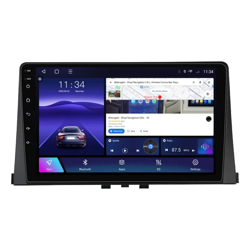 Bestseller Navigatie Peugeot Partner (2018+) cu Android, 6GB RAM, 128GB ROM, Ecran QLED 9" Touchscreen, CarPlay Wireless, DSP