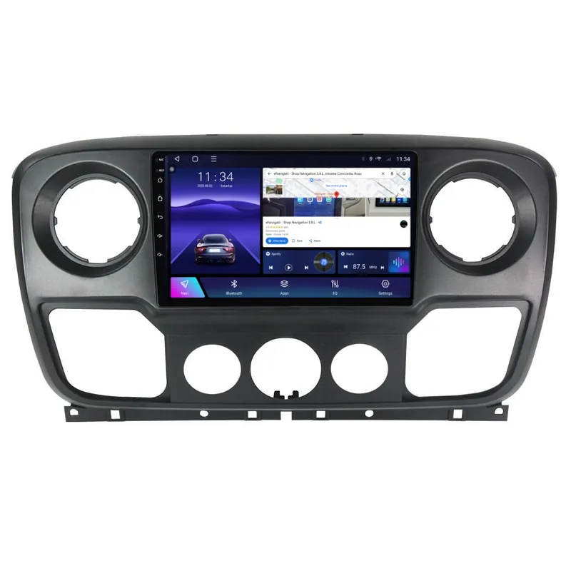 Bestseller Navigatie Opel Movano B (2010-2019) cu Android, 6GB RAM, 128GB ROM, Ecran QLED 10" Touchscreen, CarPlay Wireless, DSP