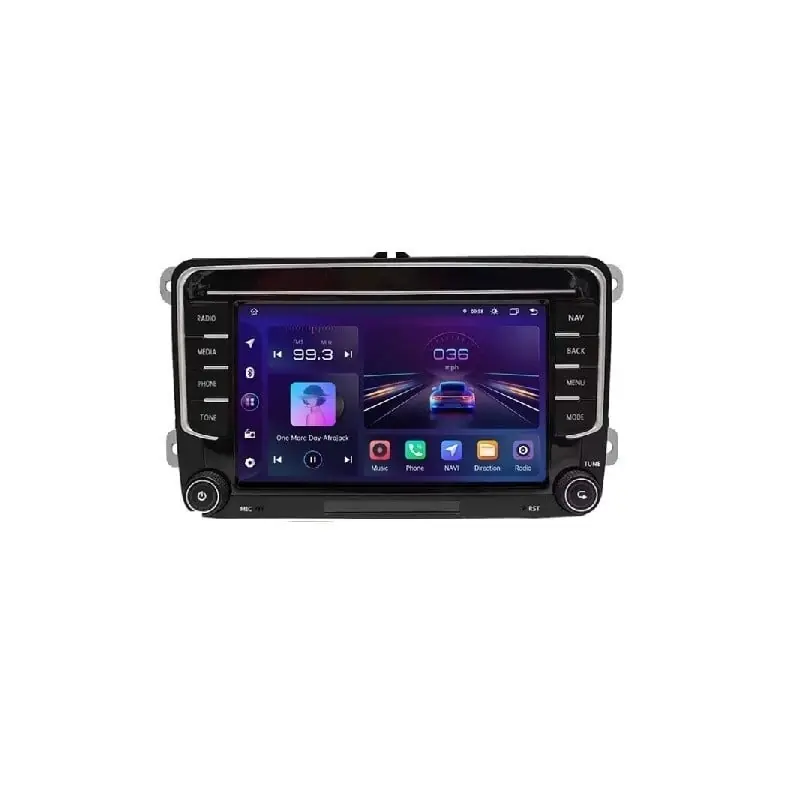 Calitate înaltă Navigatie PilotOn VW Jetta IV (2011-2018) cu Android, 4GB RAM, 64GB ROM, Ecran IPS 7" 1280 x 720, CarPlay & Android Auto, WiFi, Bluetooth, model cu chrome