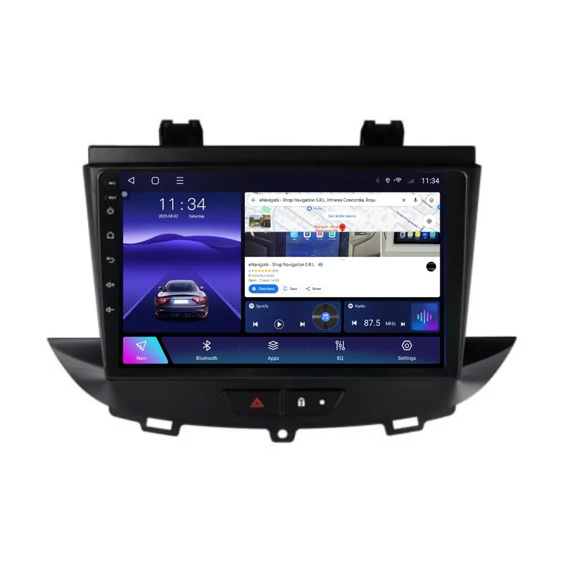 Ultima șansă Navigatie Opel Crossland X (2017-2021) cu Android, 6GB RAM, 128GB ROM, Ecran QLED 9" Touchscreen, CarPlay Wireless, DSP