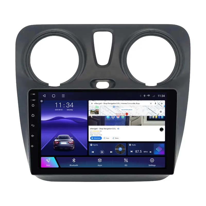Preț redus Navigatie Dacia Lodgy (2012+) cu Android, 6GB RAM, 128GB ROM, Ecran QLED 9" Touchscreen, CarPlay Wireless, DSP