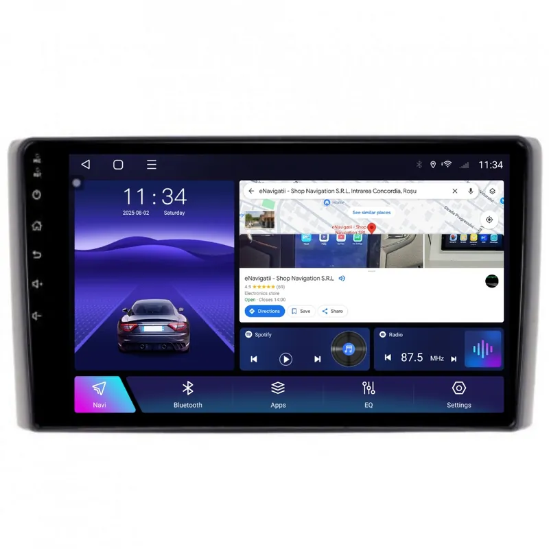 Calitate înaltă Navigatie Iveco Daily IV / V (2006-2014) cu Android, 8GB RAM, 128GB ROM, Ecran QLED 9" Touchscreen, CarPlay Wireless, DSP Pro