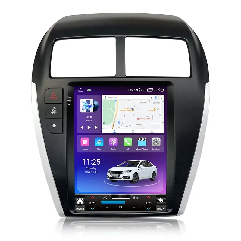 Navigatie Tip Tesla Mitsubishi ASX 2010-2016 9.7 INCH 4 GB RAM + 64 GB ROM QLED 8 CORE SIM CARPLAY COOLER Cumpărături sigure