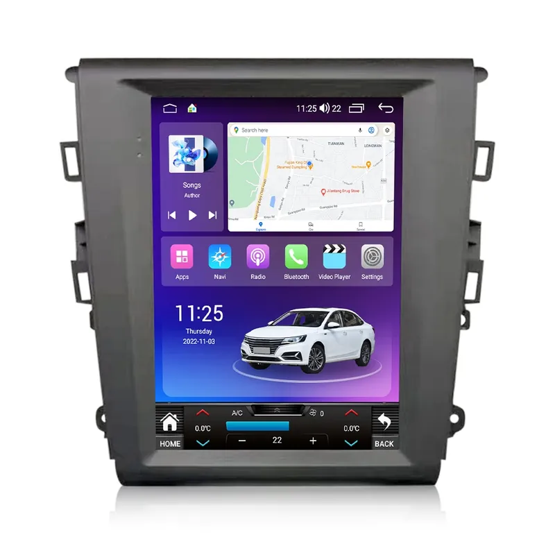 Bestseller Navigatie Tip Tesla Ford Mondeo V 2014-2022 9.7 INCH 4 GB RAM + 64 GB ROM QLED 8 CORE SIM CARPLAY COOLER
