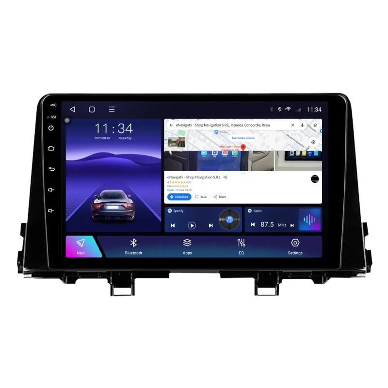 Calitate înaltă Navigatie Kia Picanto (2017+) cu Android, 8GB RAM, 128GB ROM, Ecran QLED 9" Touchscreen, CarPlay Wireless, DSP Pro