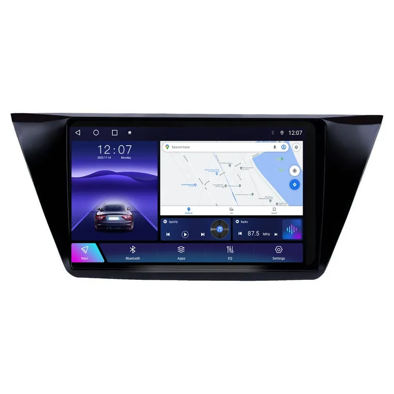 Bestseller Navigatie Premium VW Touran III (2015+) cu Android, CarPlay Wireless, Octa-Core, 8GB RAM, Ecran QLED 9" Touchscreen, SIM 4G, DSP Pro