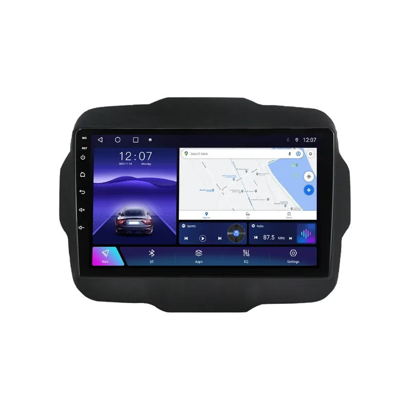 Transport gratuit Navigatie Premium Jeep Renegade (2014+) - 8GB RAM, 128GB, QLED 9" Touchscreen, SIM 4G, DSP Pro