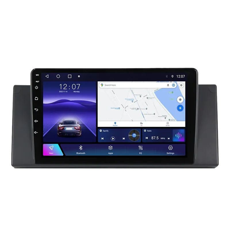 Navigație Dedicată BMW Seria 5 E39 (1995-2003) 8GB RAM, 128GB, Ecran QLED 9", CarPlay, Android Auto, Slot SIM 4G Preț promoțional