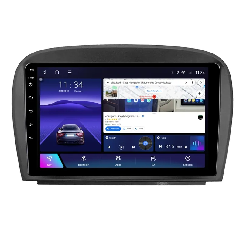Navigatie Mercedes S-Class W220 (1998-2005) cu Android, 8GB RAM, 128GB ROM, Ecran QLED 9" Touchscreen, CarPlay Wireless, DSP Pro Cumpără acum