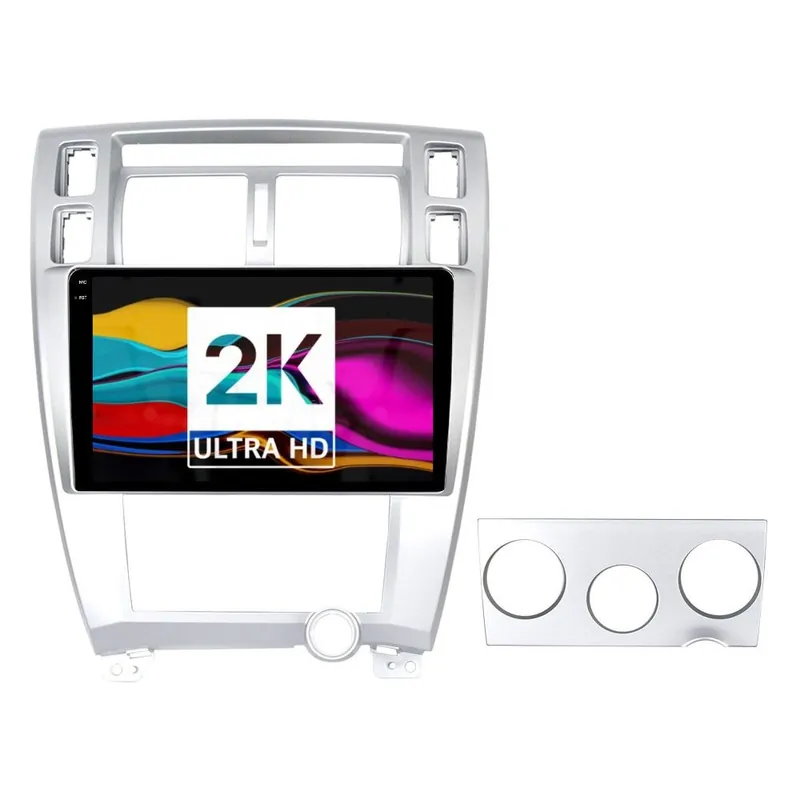 Navigatie Android 2K Hyundai Tucson (2004-2011) cu Android, 8 GB RAM, 128 GB, Ecran QLED 10.36 Inch 2000x1200, CarPlay Wireless, 4G Lichidare de stoc