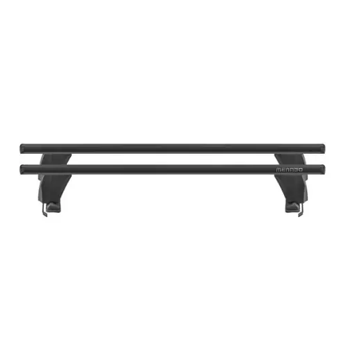 Plată securizată Bare transversale Menabo Delta Black pentru Skoda Fabia II (5J), 5 usi, model 2007-2014, cu plafon normal