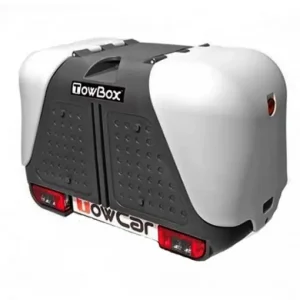 Cutie portbagaj pe carligul de remorcare Towbox V2 Gri Ultima șansă