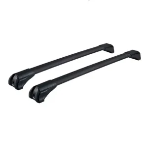 Noutate Bare transversale din aluminiu CRUZ Airo Fuse Dark pentru Dacia Duster 2014-2017 cu bare longitudinale