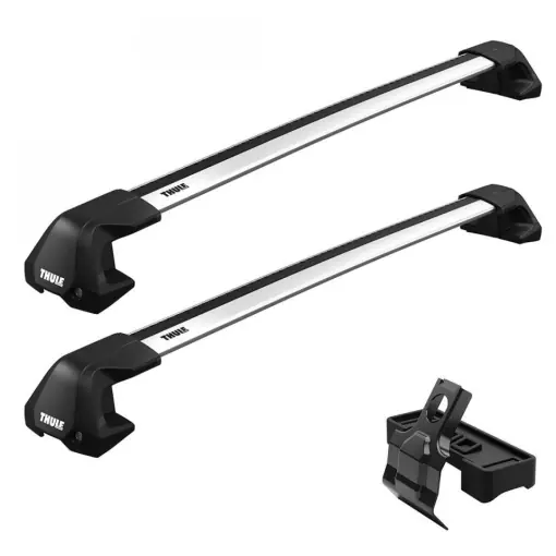 Bare transversale Thule WingBar Edge Clamp Silver dedicate pentru Kia Stonic, 5 usi, model 2017+ cu plafon normal Livrare expres