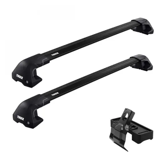 Cel mai vândut Bare transversale Thule WingBar Edge Clamp Black dedicate pentru Kia Stonic, 5 usi, model 2017+ cu plafon normal
