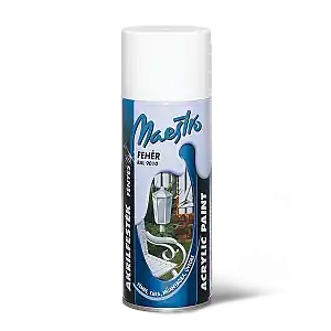 Vopsea acrilica albă RAL 9010 - 400 ml Maestro Transport gratuit