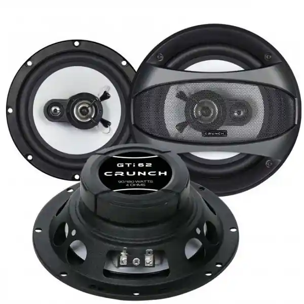 Ultima șansă Boxe auto coaxiale Crunch GTI-62, 90W RMS, 16.5 cm, 2 cai, set 2 difuzoare