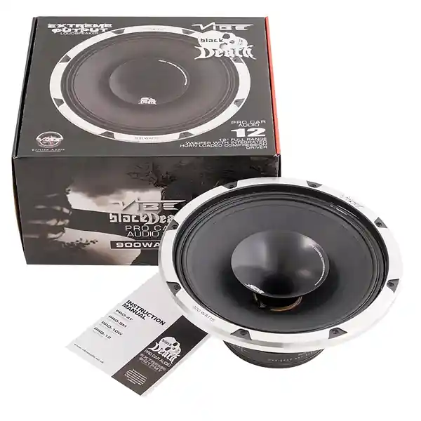 Bestseller Boxe auto coaxiale Vibe Black Death BDPRO12-V1, 300W RMS, 30 cm, 1 cale, 1 difuzor
