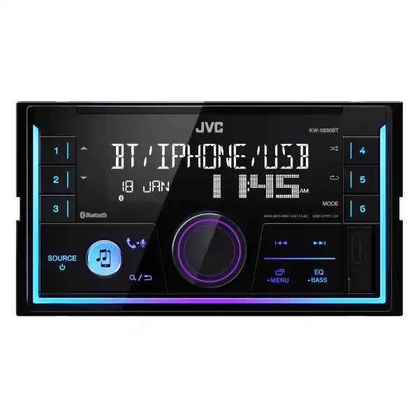Ultima șansă Player auto JVC KWX830BT, 4X50W, FM, USB, Aux, Bluetooth, iPod/iPhone, Android