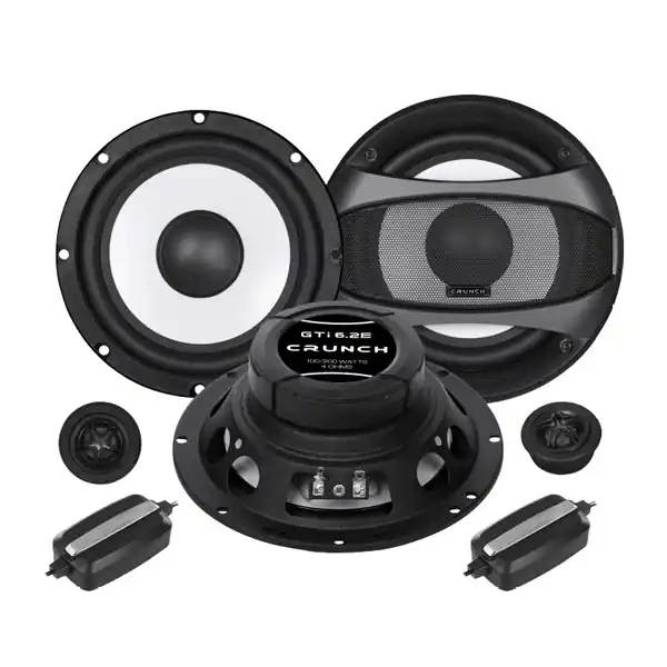 Boxe auto componente Crunch GTI-6.2E, 100W RMS, 16.5 cm, 2 cai, set 2 difuzoare Noutate