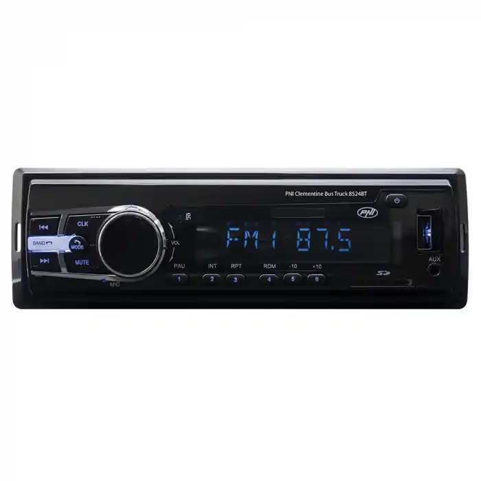 Cel mai bun preț Player auto PNI Clementine Bus Truck 8524BT, 4x45W, FM, Bluetooth, USB, Aux, slot SD card, 12/24V
